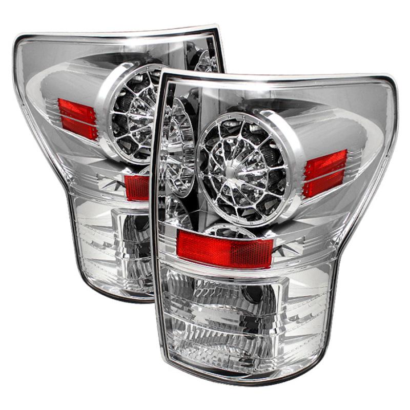 Spyder Toyota Tundra 07-13 LED Tail lights Chrome ALT-YD-TTU07-LED-C 5029591 Main Image