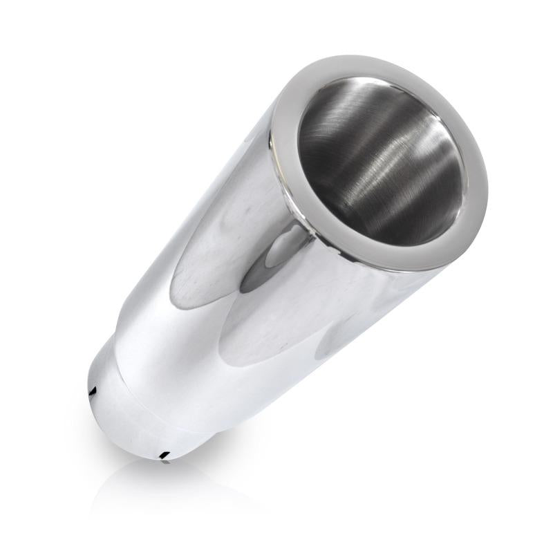 Stainless Works Double Wall Straight Cut Exhaust Tip - 3 1/2in Body 2 1/2in ID 792250 Main Image