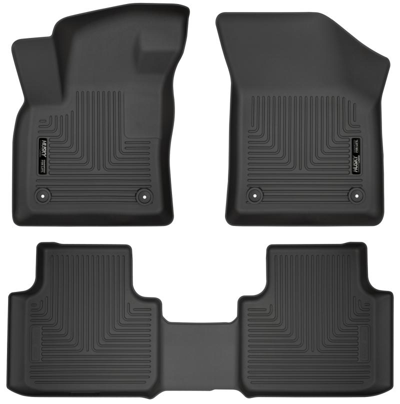 Husky Liners 18-19 Volkswagen Atlas Weatherbeater Black Front & 2nd Seat Floor Liners 95661 Main Image