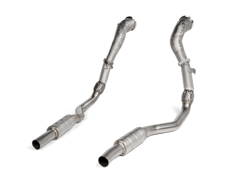 Akrapovic 2020 Audi RS6 Avant (C8) DownPipe (SS) w/Link Pipe Set (Does Not Fit w/L-AU/SS/6) DP/L-AU/SS/1