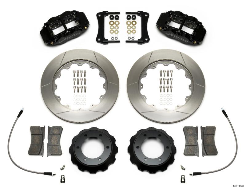 Wilwood Narrow Superlite 6R Front Kit 14in Slotted Rotor w/ Lines 05-15 Toyota Tacoma 140-14578 Main Image