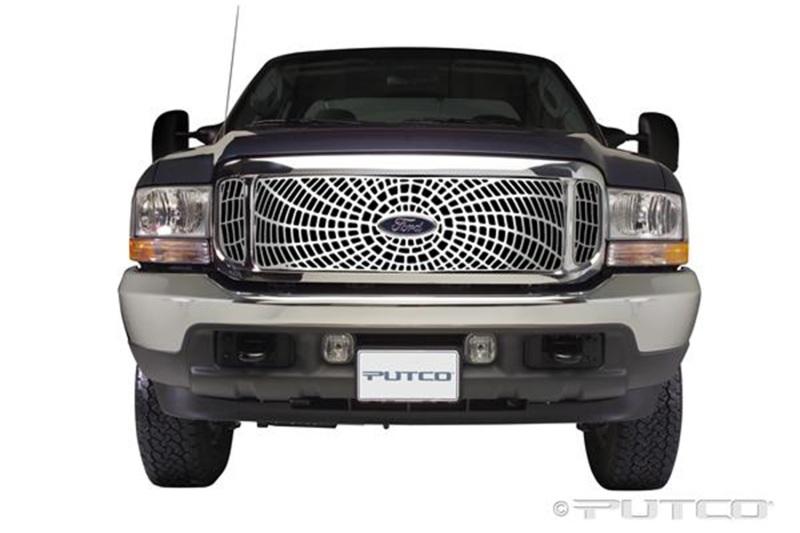 Putco 99-04 Ford SuperDuty (Does not Include Side Vents) Liquid Spider Web Grilles 303105 Main Image