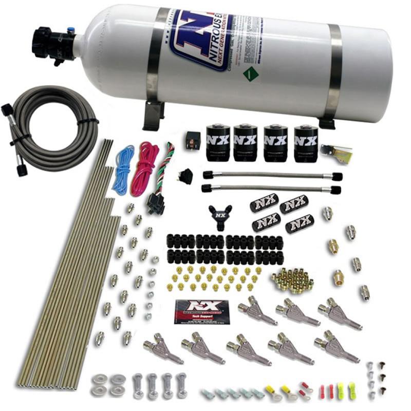 Nitrous Express Vortech Nozzle Nitrous Kit w/15lb Bottle 80016-15 Main Image