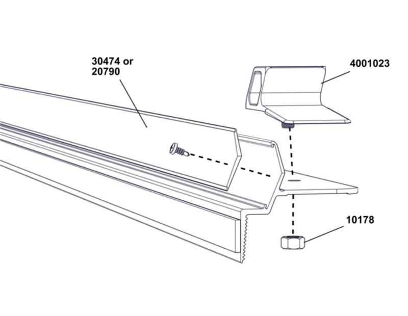 Access Replacement Hook Tape Kit 1-1/2in x 17ft w/ 4 Screws 20790 Main Image