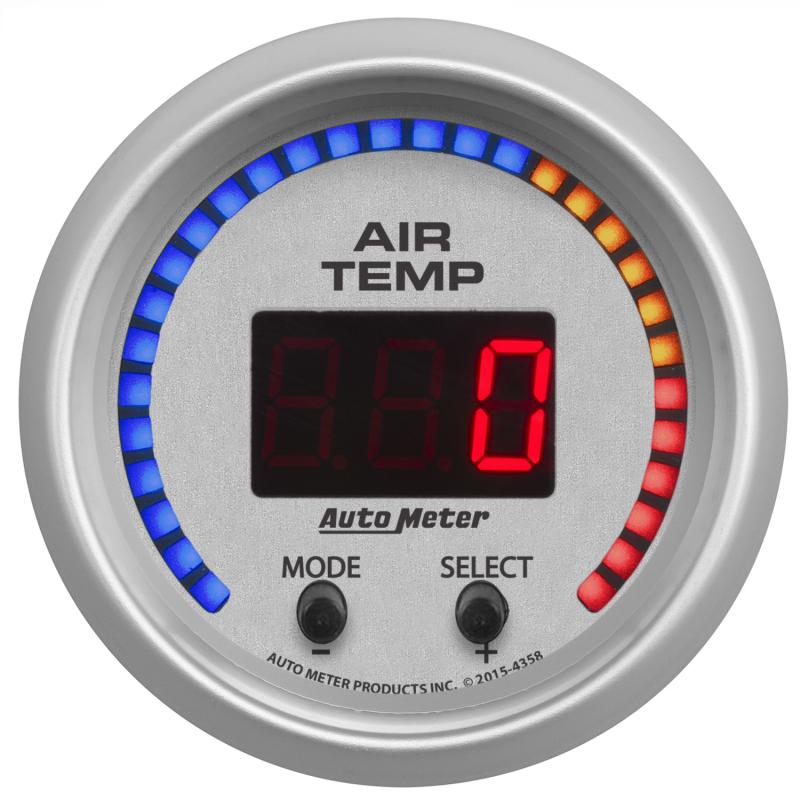 Autometer Ultra-Lite 2-1/16in 0-300 Degree F Dual Air Temp Gauge 4358 Main Image