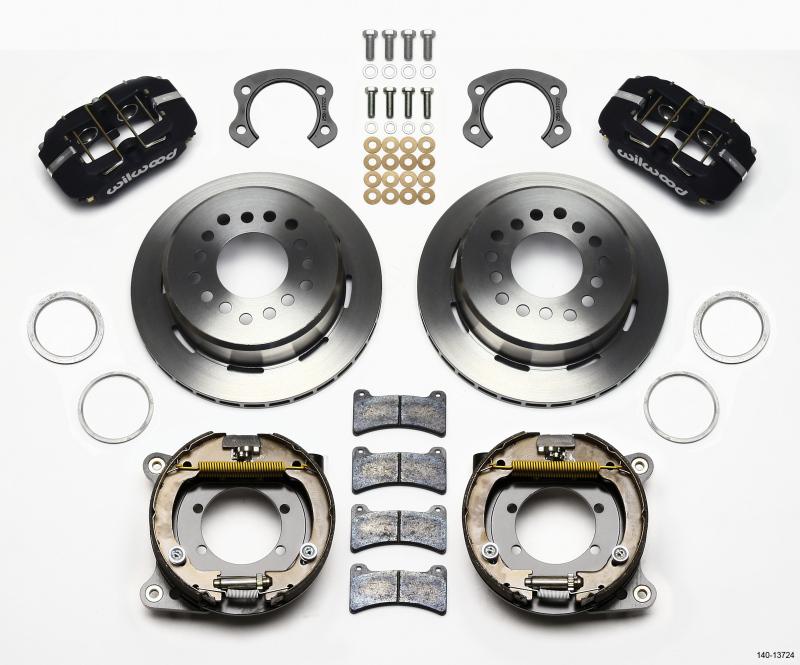 Wilwood Dynapro Low-Profile 11.00in P-Brake Kit Ford 8.8 Special w/2.50in Offset-5 Lug 140-13724 Main Image