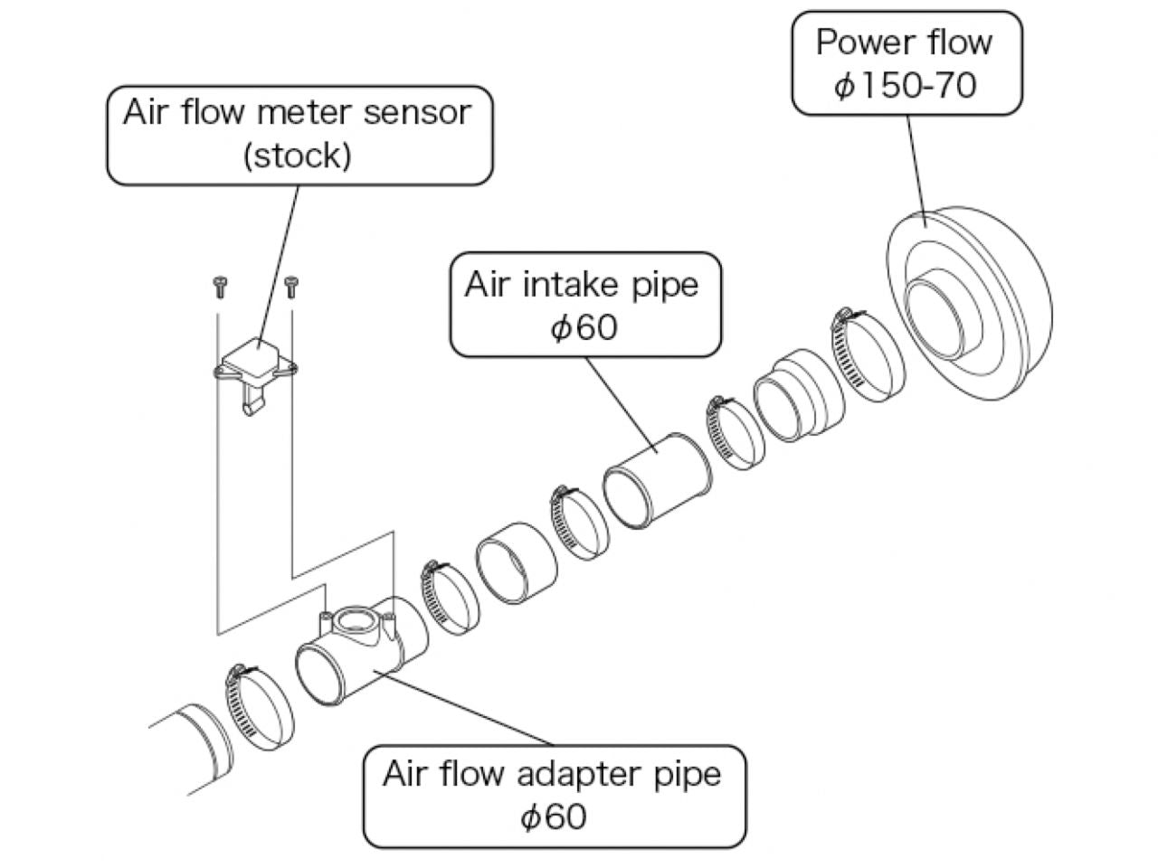 HKS Super Power Flow NCP2 /30/31/13 (RS) /15 1/2NZ-FE