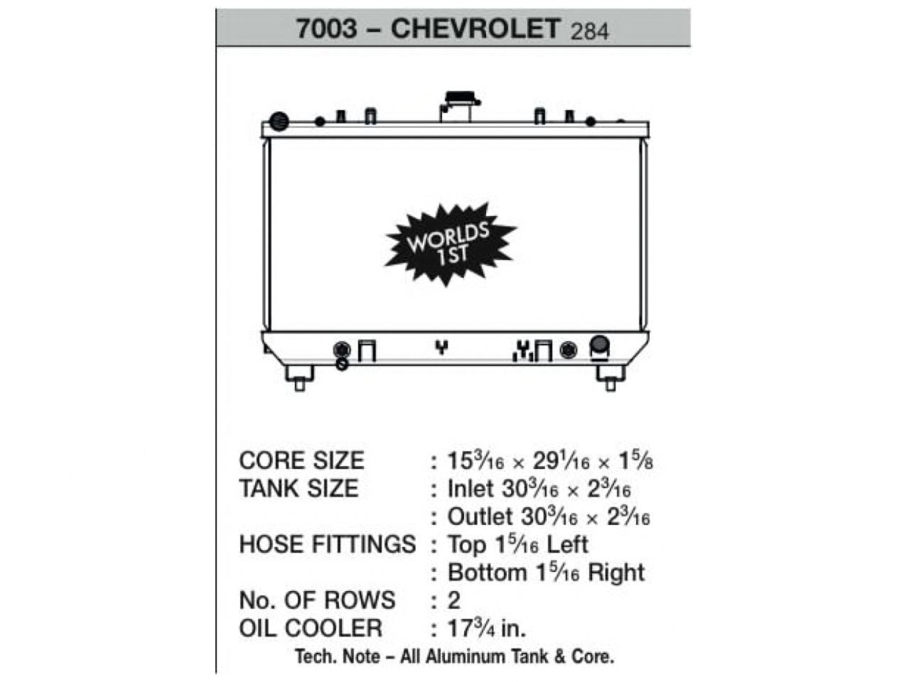 CSF Radiators 7003 Item Image