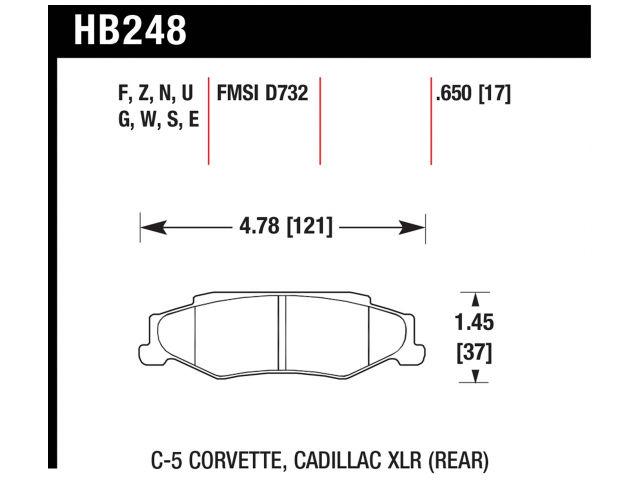 Hawk Brake Pads HB248EE.650 Item Image