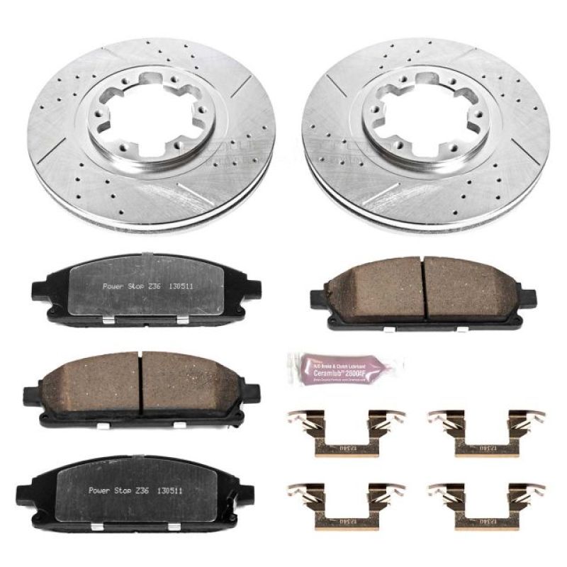 PowerStop PSB Z36 Truck & Tow Kit Brakes, Rotors & Pads Brake Kits - Performance D&S main image