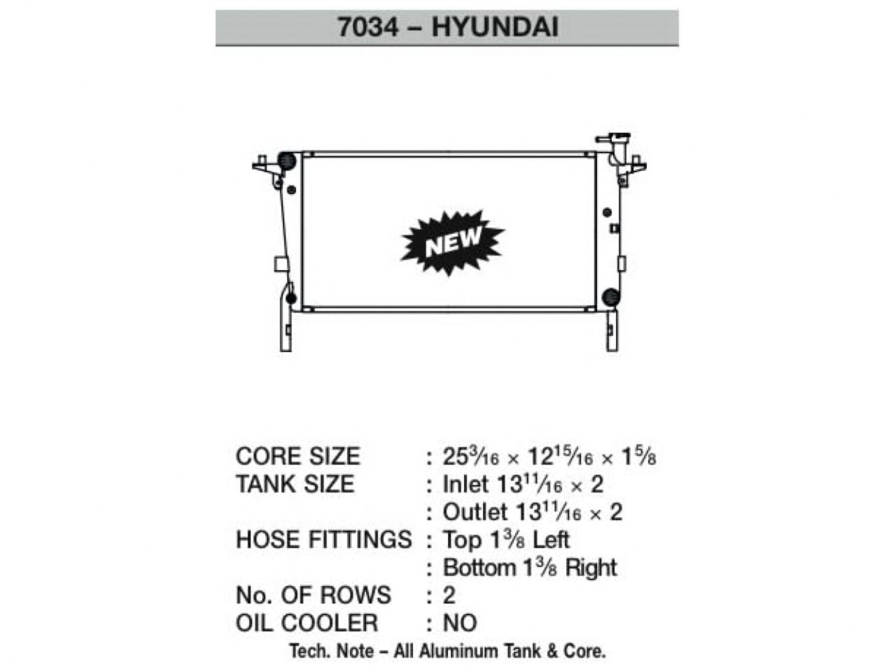 CSF Radiators 7034 Item Image