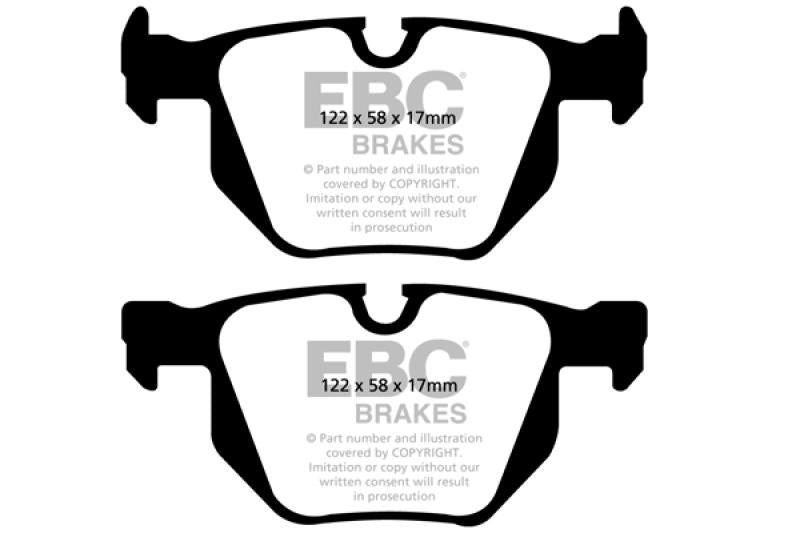 EBC 06-12 BMW 335i 3.0T (E90/E92/E93) Bluestuff Rear Brake Pads DP51588NDX Main Image