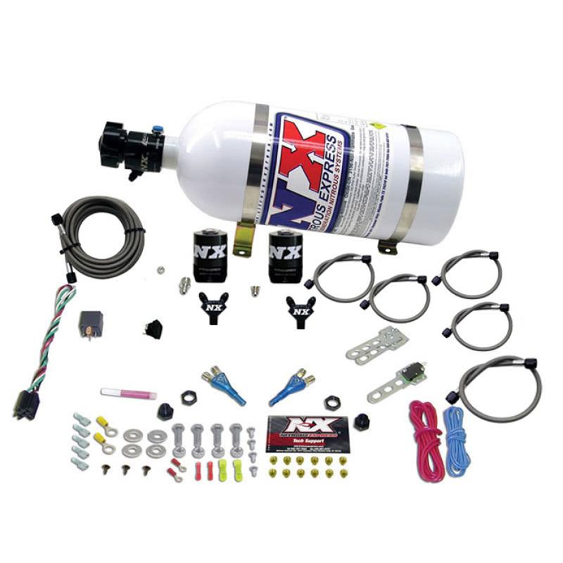 Nitrous Express 08-10 Dodge Viper EFI Dual Nozzle (100-300HP) w/10lb Bottle 20325-10 Main Image