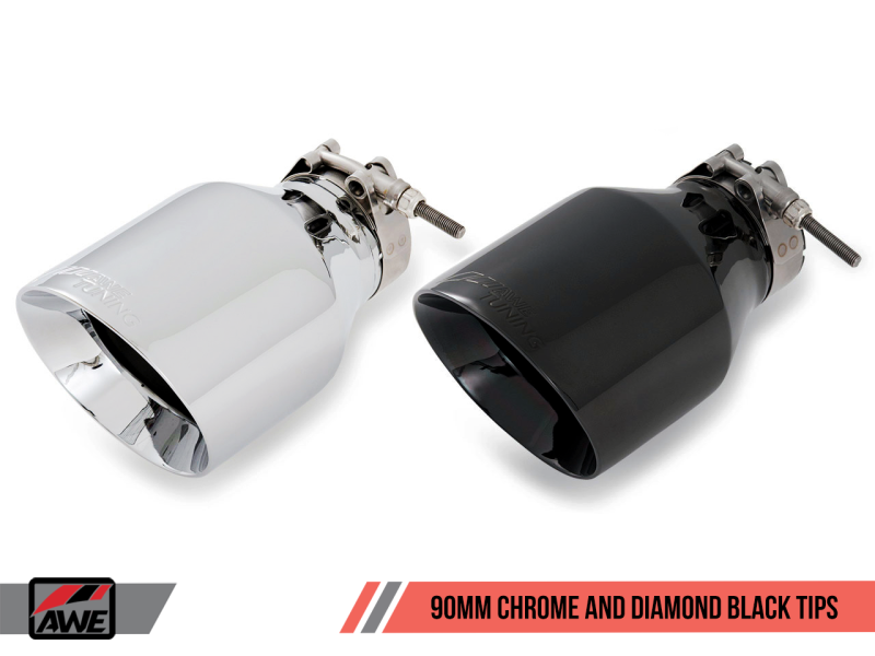 AWE Tuning Audi B9 S5 Sportback Track Edition Exhaust - Non-Resonated (Silver 90mm Tips) 3010-42066