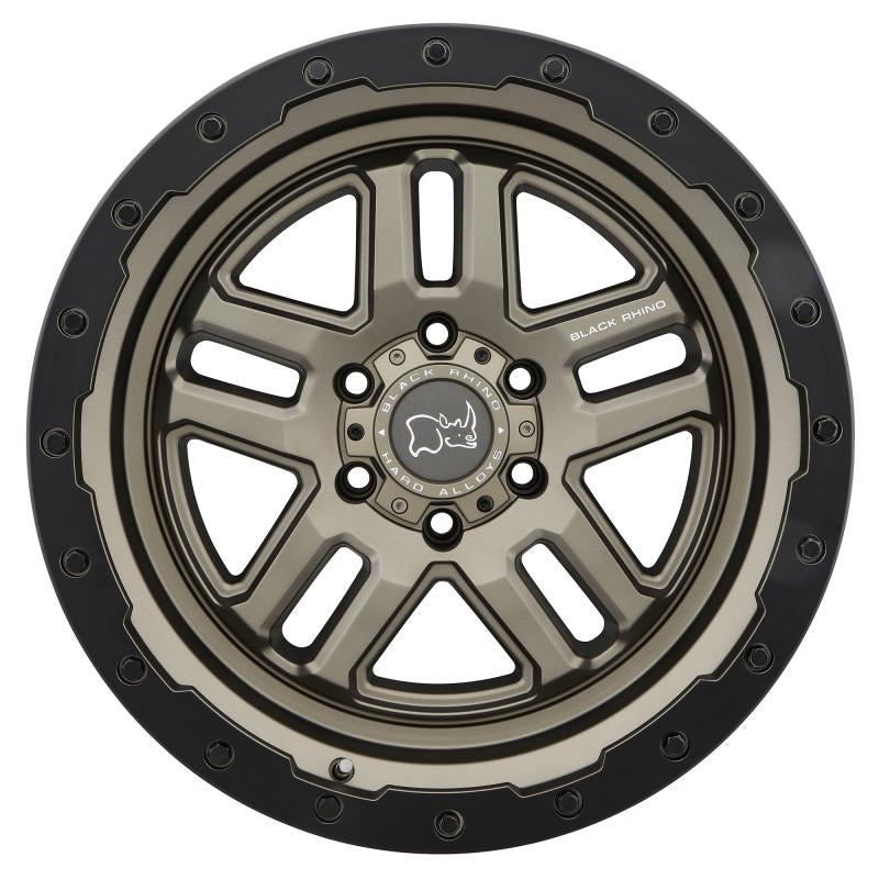 Black Rhino Barstow 18x9.5 6x139.7 ET-18 CB 112.1 Matte Bronze w/Matte Black Ring Wheel 1895BTW-86140Z12 Main Image
