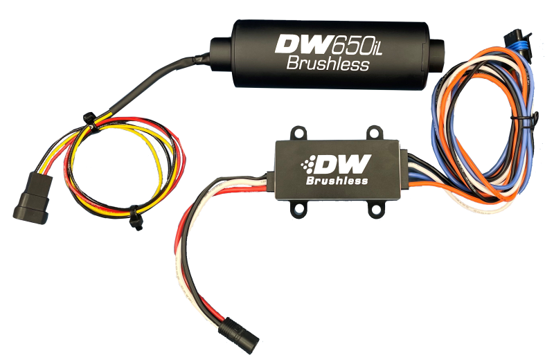 DeatschWerks DW650iL Series 650LPH In-Line External Fuel Pump w/ PWM Controller 9-650-C103
