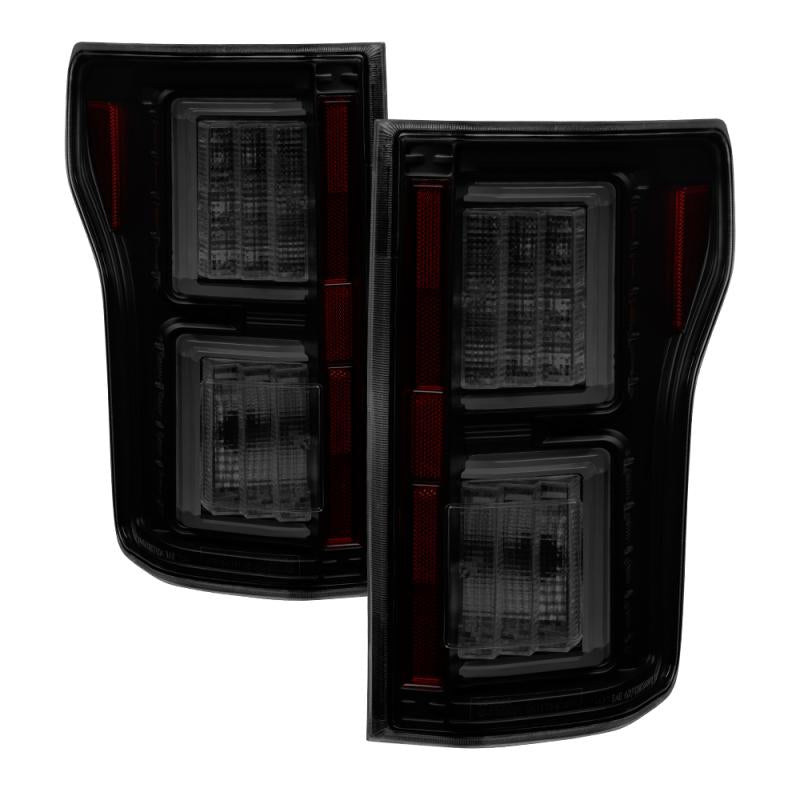 Spyder Ford F150 2015-2017 Light Bar LED Tail Lights - Black Smoke ALT-YD-FF15015-LBLED-BSM 5083685 Main Image