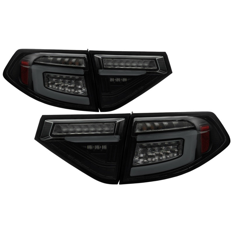 Spyder 08-14 Subara Impreza WRX Hatchback LED Tail Lights Seq Signal Blk Smoke ALT-YD-SI085D-SEQ-BSM 5086747