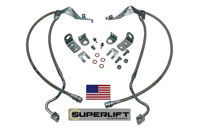 Superlift 05-07 Ford F-250/F-350 w/ 4-8in Lift Kit (Pair) Bullet Proof Brake Hoses 91520 Main Image