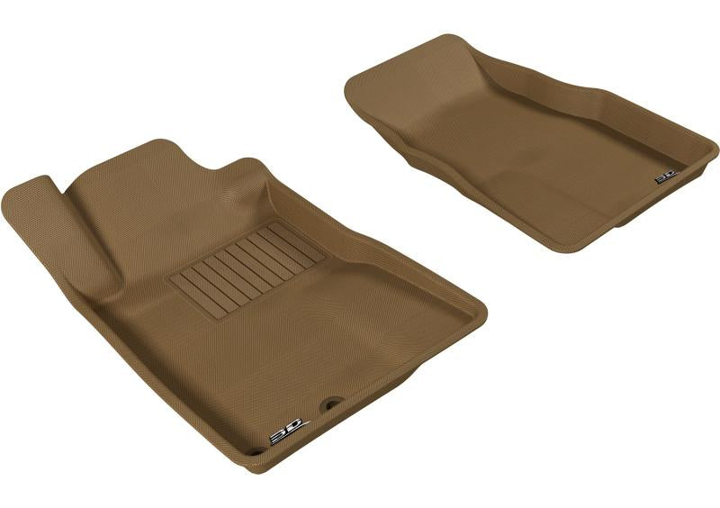 3D MAXpider 2005-2009 Ford Mustang Kagu 1st Row Floormat - Tan L1FR06511502 Main Image