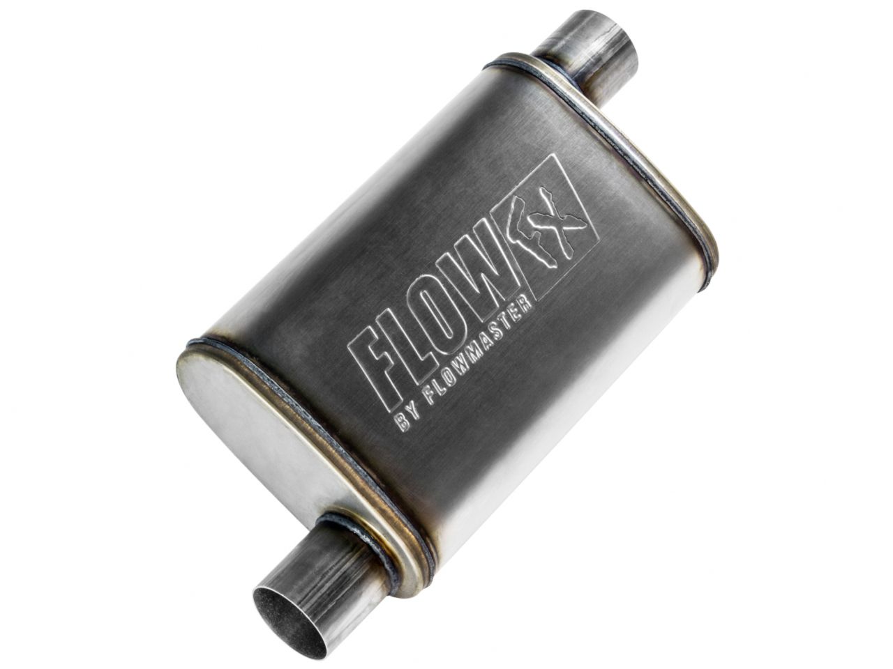 Flowmaster FlowFX Muffler, 2.50" IN (O) / OUT (O): ea, Stainless Steel