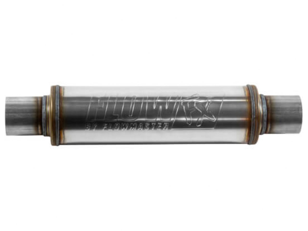 Flowmaster FlowFX Muffler - 2.50 In/Out - Round Body - Moderate Sound