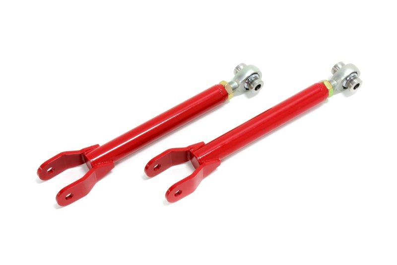 BMR 10-15 5th Gen Camaro Trailing Arms Rear w/ Single Adj. Rod Ends - Red TCA033R Main Image