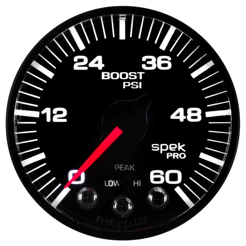 Autometer Spek-Pro 52.4mm 0-60 PSI Digital Stepper Motor Boost Gauge P304328