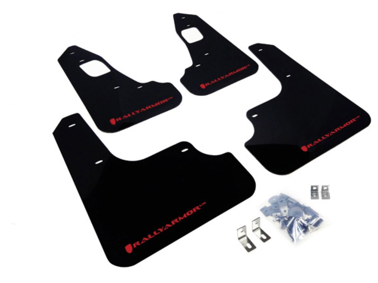 Rally Armor Mud Flaps MF10-UR-BLK/RD Item Image