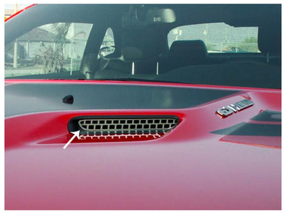 American Car Craft (ACC) 2008-2014 Dodge Challenger - Hood Scoop Grille Overlay Polished 2Pc