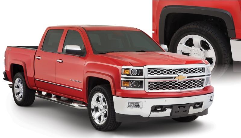 Bushwacker 15-18 Chevy Silverado 2500 HD Fleetside OE Style Flares - 4 pc - Silver Ice 40956-54 Main Image