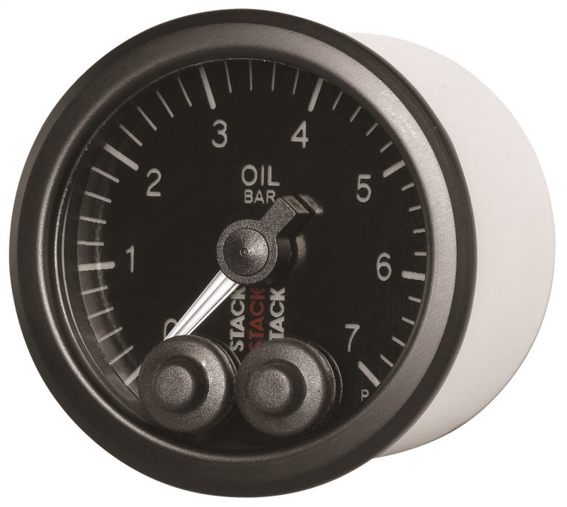 Autometer Stack 52mm 0-7 Bar M10 Male Pro-Control Oil Pressure Gauge - Black ST3501