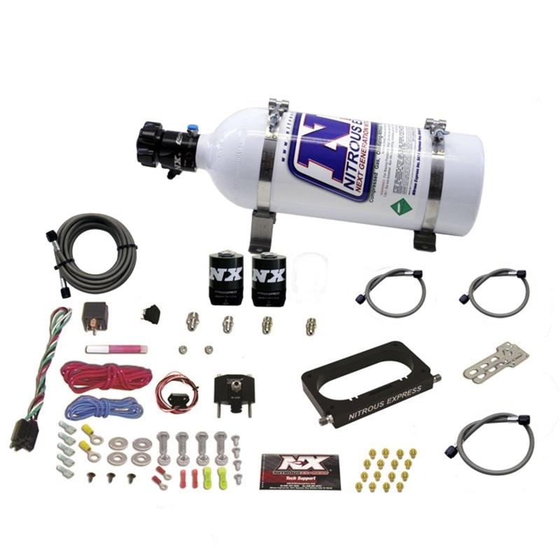 Nitrous Express 96-04 Ford Mustang Cobra/Mach 1 4 Valve Nitrous Kit (50-300HP) w/5lb Bottle 20950-05 Main Image