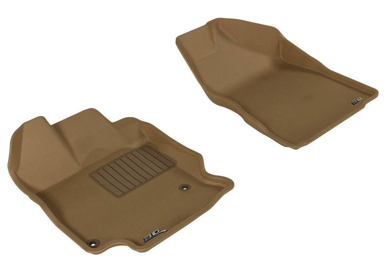 3D MAXpider 2009-2011 Toyota Venza Kagu 1st Row Floormat - Tan L1TY07811502 Main Image