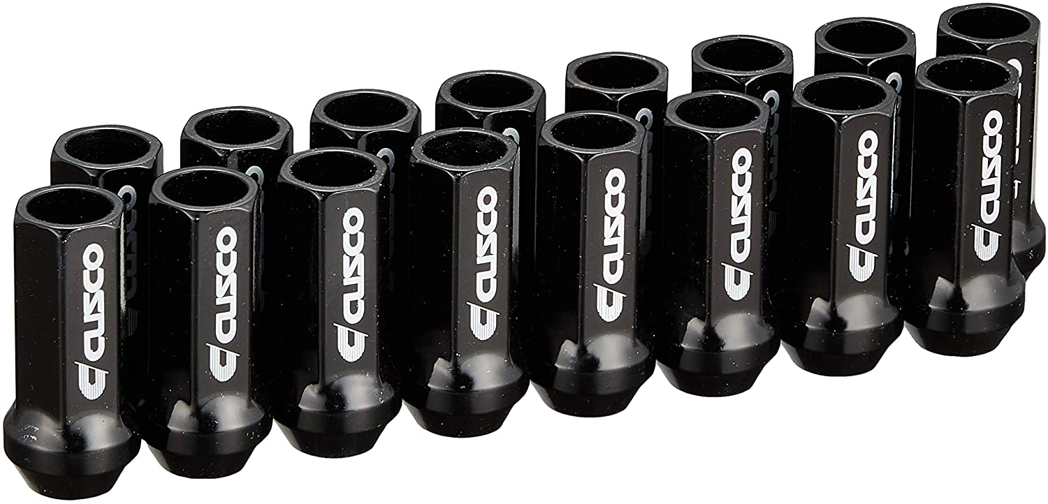 CUSCO Racing Wheel Lug Nut Set M12 X 1.25 - Black 16Pcs 00B 738 12516B