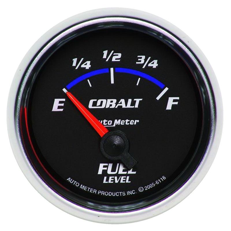 Autometer Cobalt 52mm 240 E/33 F SSE Fuel Level Gauge 6116 Main Image