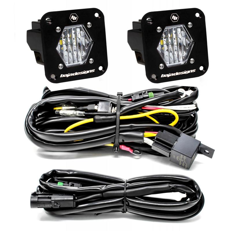 Baja DesignsS1 Black Flush Mount LED Light Pod Reverse Kit - Universal