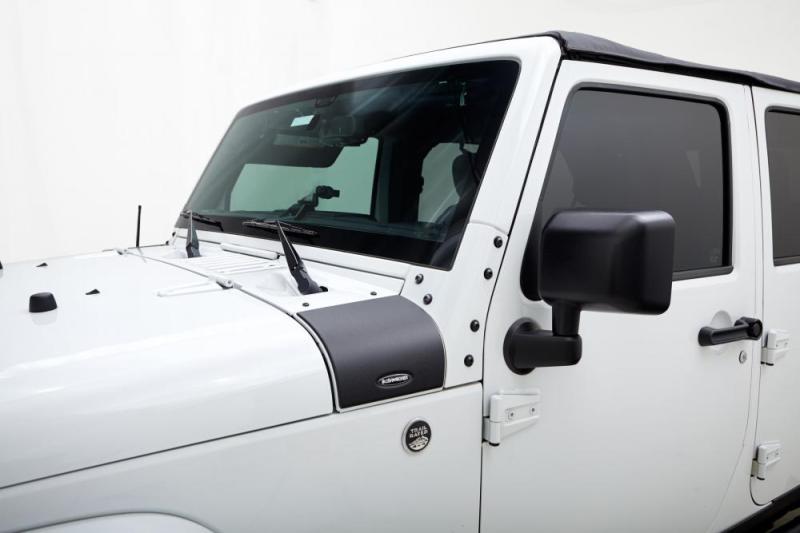 Bushwacker 07-18 Jeep Wrangler Trail Armor Cowl Cover - Black 14015 Main Image