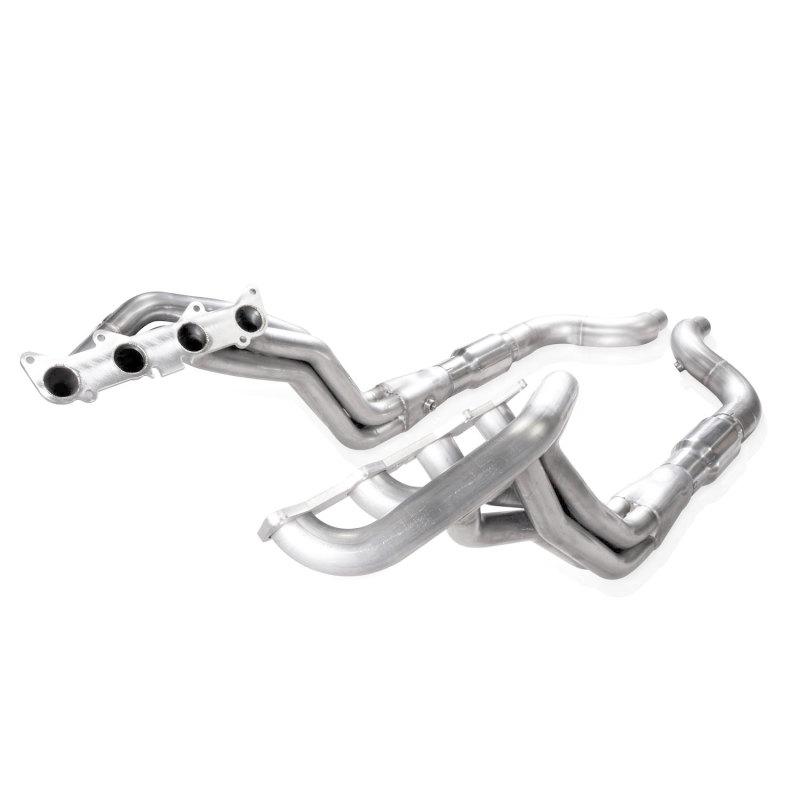 Stainless Power 15-17 Mustang GT Headers 1-7/8in Primaries High-Flow Cats SM15HCAT Main Image