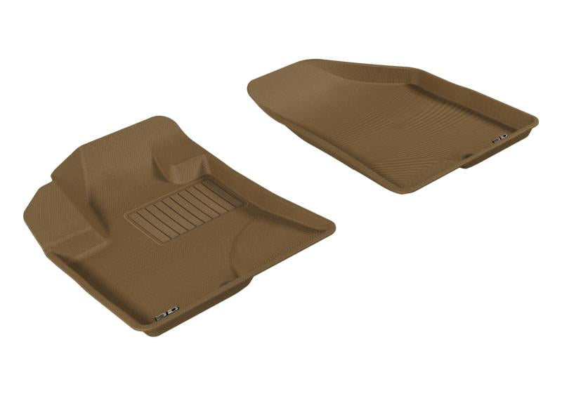 3D MAXpider 2007-2012 Hyundai Veracruz Kagu 1st Row Floormat - Tan L1HY00811502 Main Image