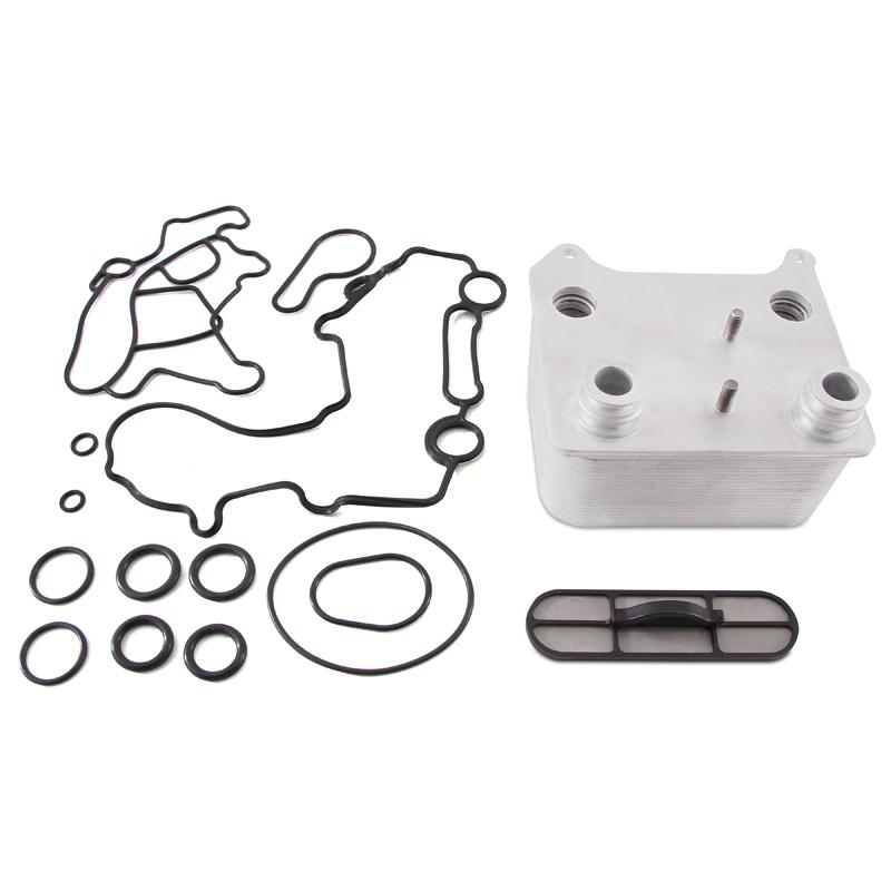 Mishimoto 03-07 Ford 6.0L Powerstroke Replacement Oil Cooler Kit MMOC-F2D-03 Main Image