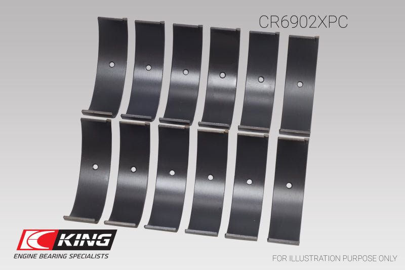 King Nissan VQ35HR/VQ37VHR/VR30DTT (Size STDX) pMaxKote Rod Bearing Set CR6902XPCSTDX