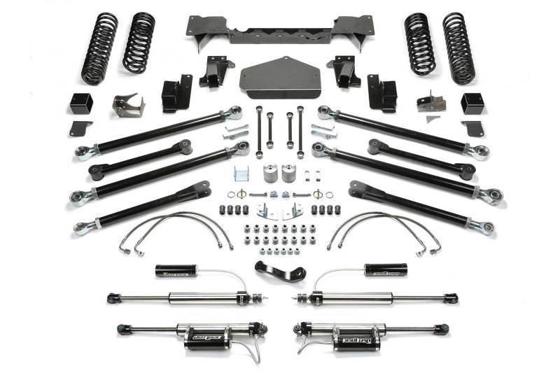 Fabtech 07-18 Jeep JK 4WD 4-Door 3in Crawler LT System w/DL 2.25 Resi Shocks K4062DL Main Image