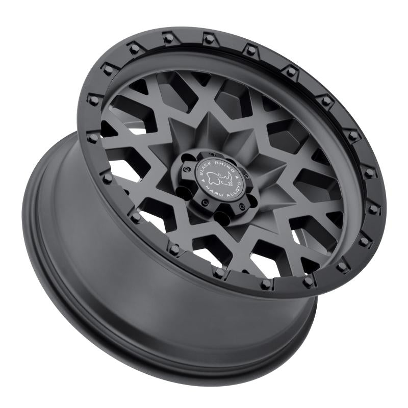 Black Rhino Sprocket 17x9.5 5x127 ET-18 CB 71.6 Matte Gunmetal w/Black Lip & Gunmetal Bolts Wheel 1795SPK-85127G71 Main Image