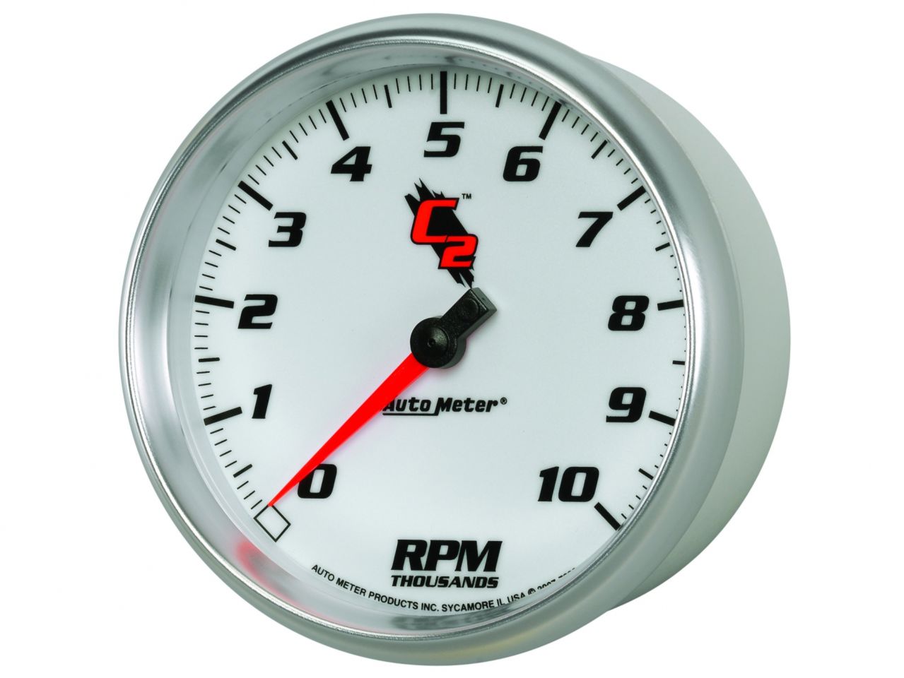 Autometer Gauge, Tachometer, 5", 10k RPM, In-Dash, C2