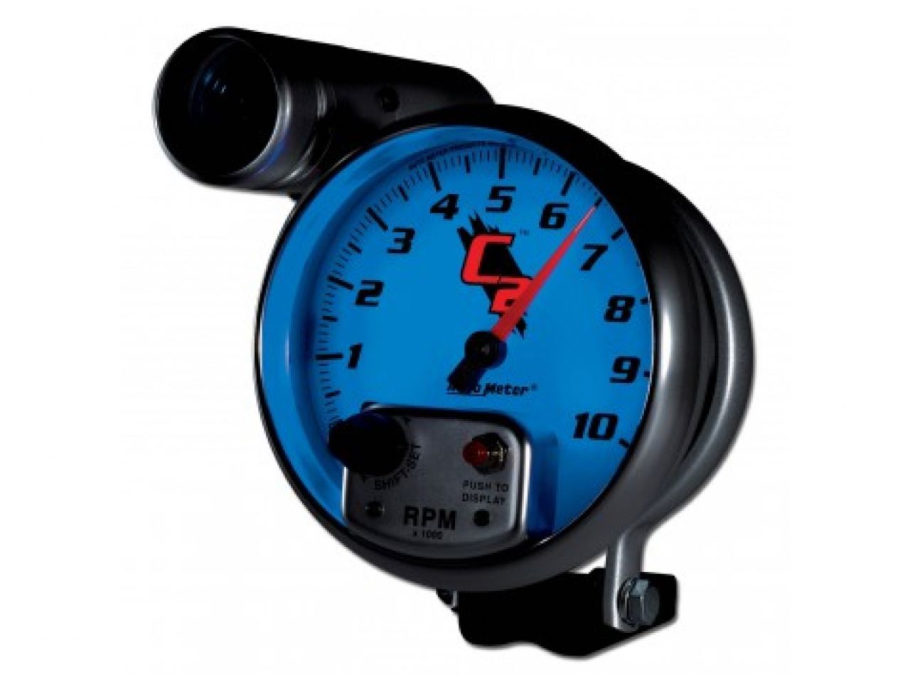 Autometer Gauge, Tachometer, 5", 10K Rpm, Pedestal W/ Ext. Shift-Lite, C2