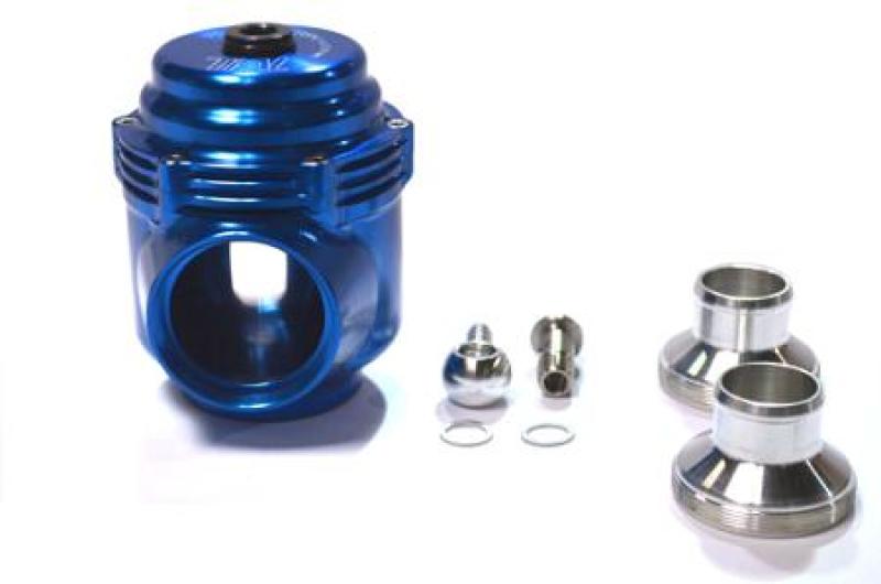 Tial QRJ Blow-Off Valve - Includes Inlet and Outlet Flanges 1in Hose Clamp Style - Blue ATP-TIL-BOV-017-HC-BL