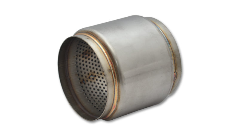 Vibrant Stainless Steel Race Muffler, 4.5" inlet/outlet x 5" Long