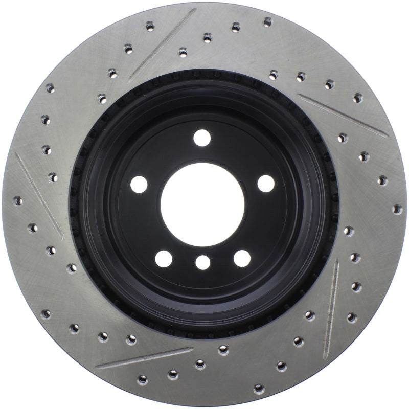 StopTech Sport Drilled/Slotted Brake Rotor; Rear Left