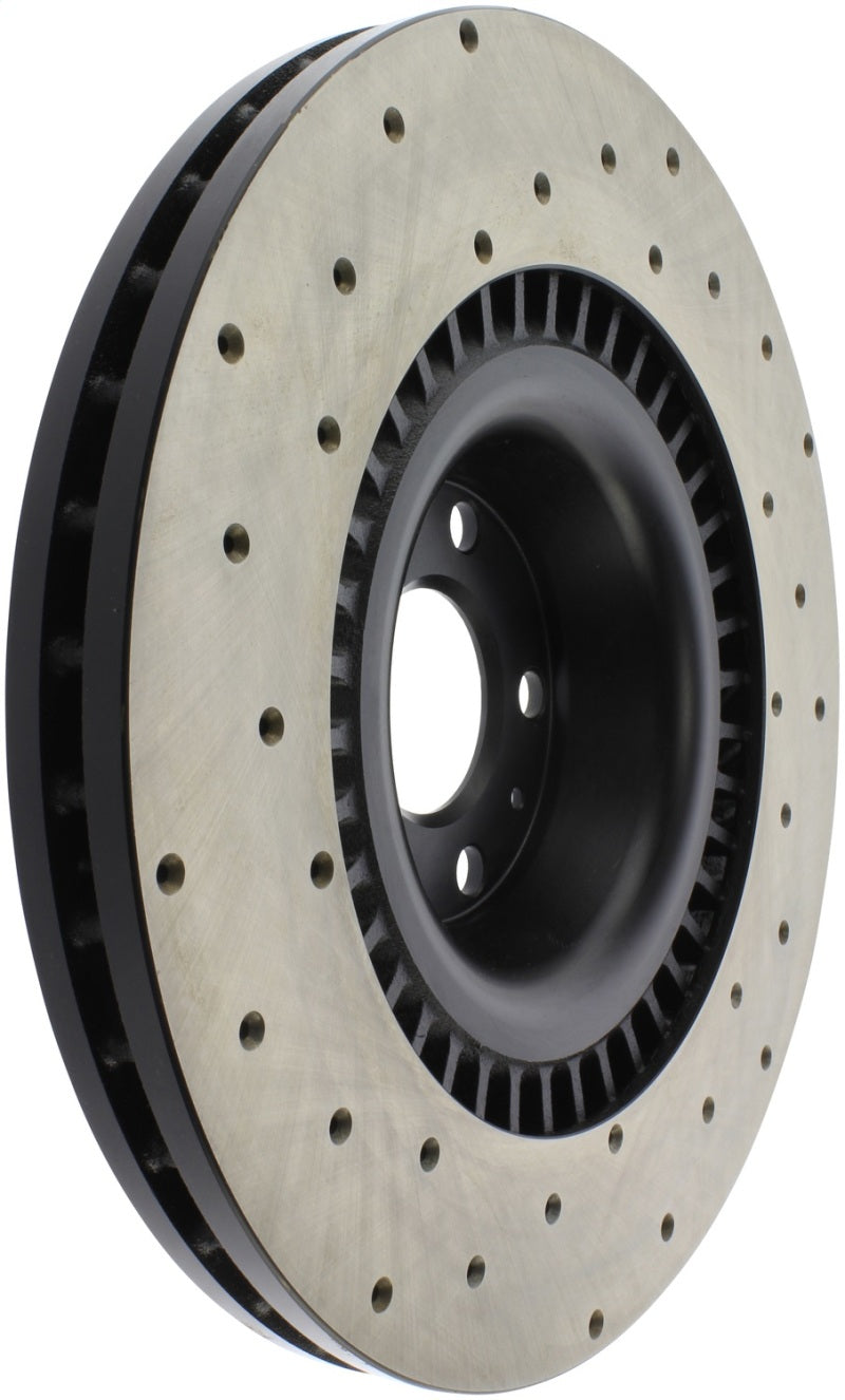 StopTech Sport Cryo Cross Drilled Brake Rotor; Front Left